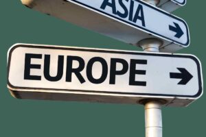 Cartello con indicazione Europa